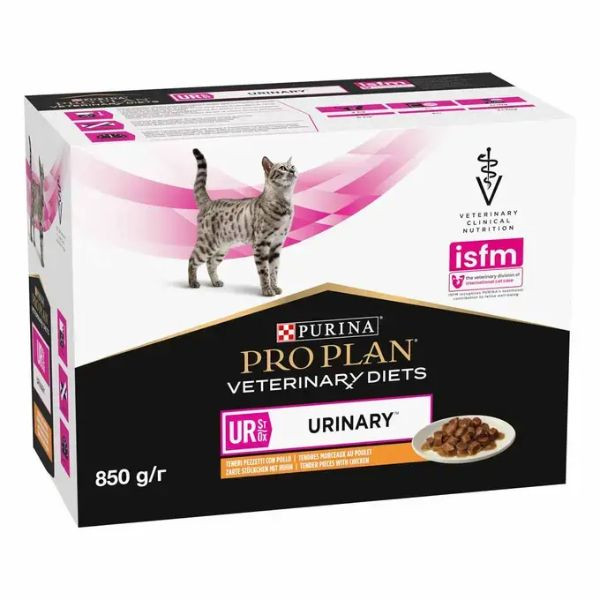 Purina Proplan Veterinary Diets Feline UR Poulet - 10 x 85 gr
