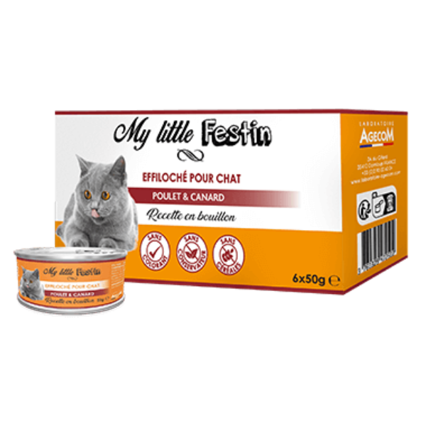 My Little Festin Chat Poulet/Canard - 6 x 50 g 