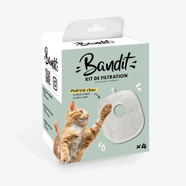 Bandit Kit de Filtration pour Fontaine à Eau - x4