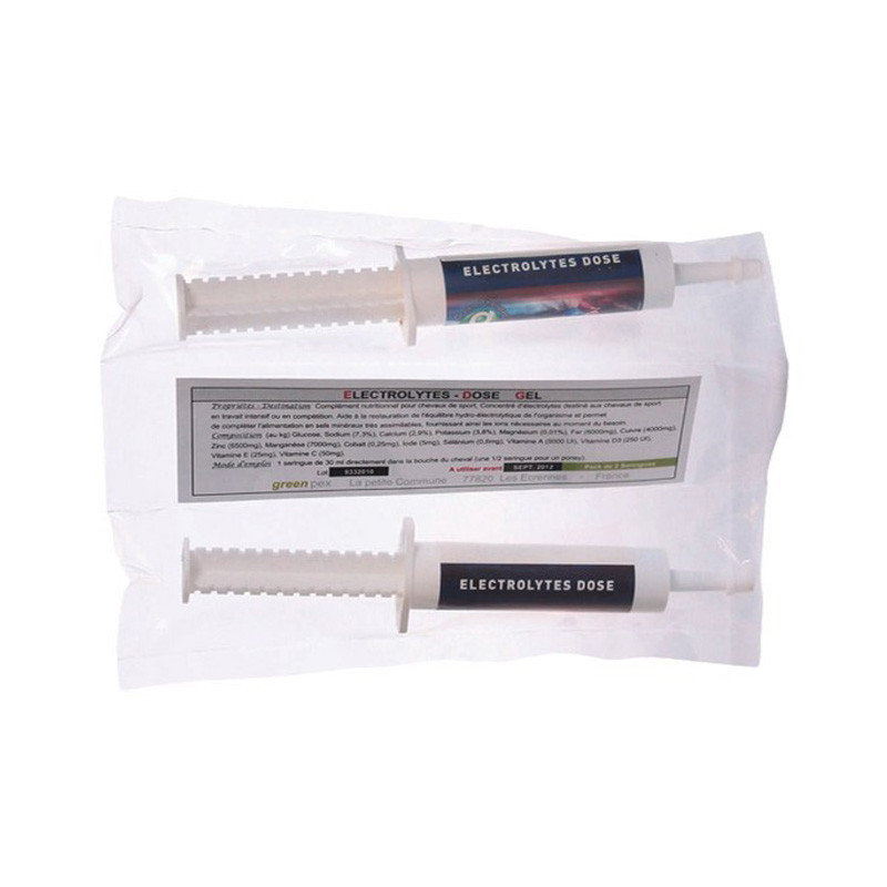 Greenpex Electrolytes Gel - 2 Seringues