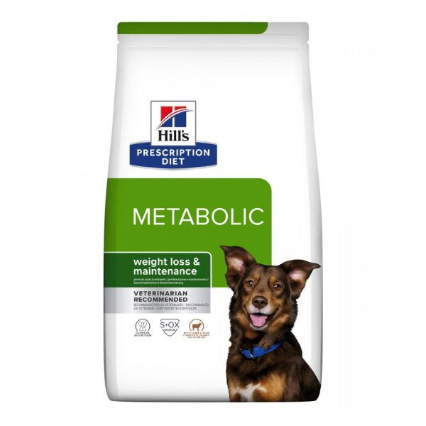 Hill's Prescription Diet Canine Metabolic Agneau & Riz - 1 x 12 kg