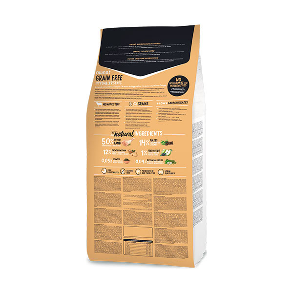 Ownat Hypoallergénique Adulte Agneau Sans Céréales