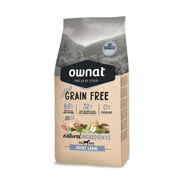Ownat Just Grain Free Adulte Agneau Sans Céréales - 3 kg