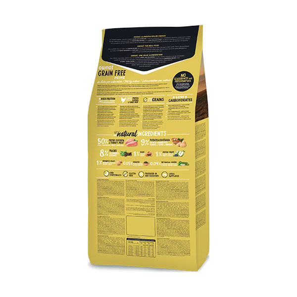 Ownat Prime Junior Poulet et Dinde Sans Céréales