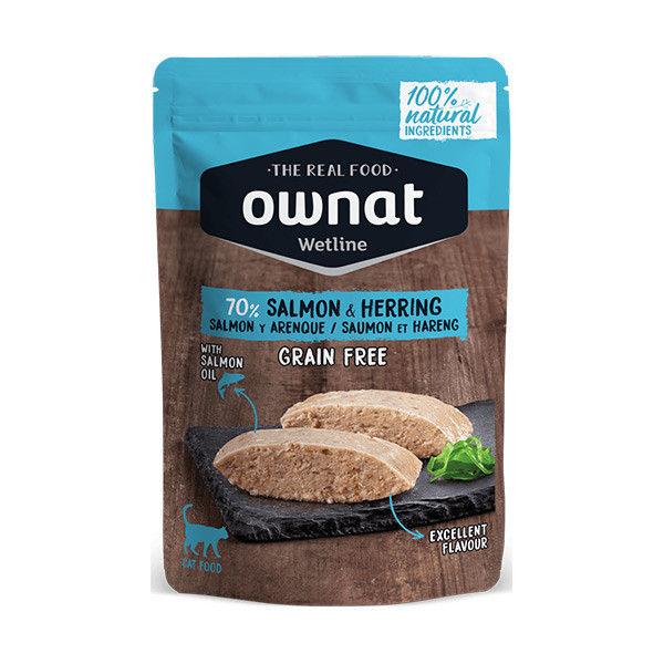 Ownat Wetline Cat Saumon & Hareng - 85 g