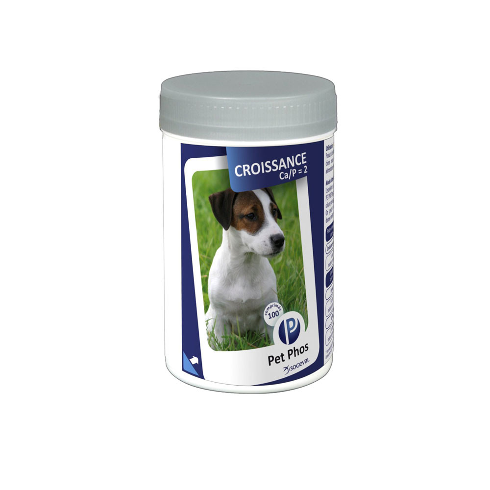 Pet Phos Croissance Canin - Ca/P=2 - 100 cps