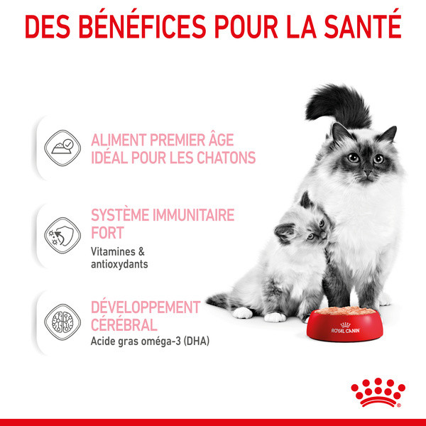 Royal Canin Health Nutrition Cat Mother & BabyCat Mousse - 12 x 195 g