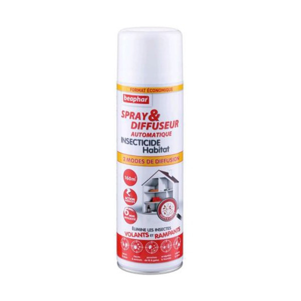 Beaphar Spray & Diffuseur Automatique Insecticide Habitat