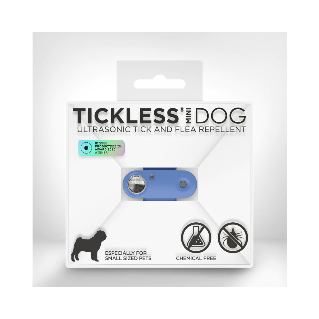 Tickless Mini Dog Rechargeable - Bleu