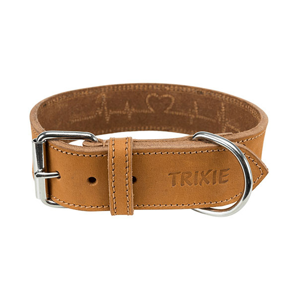 Trixie Rustic Collier en Cuir Gras