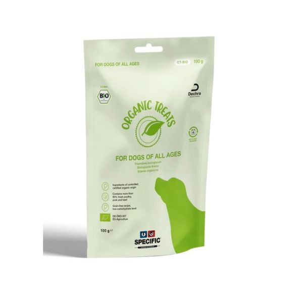 SPECIFIC CT-BIO Organic Treats pour Chien - 6 x 100 g