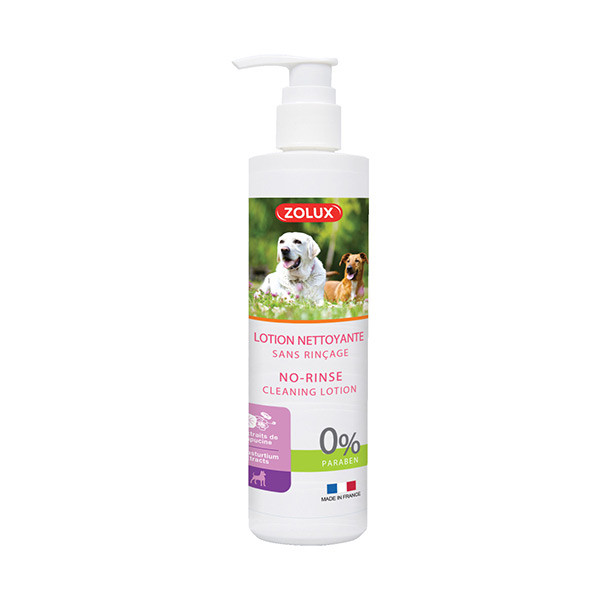 Zolux Lotion Nettoyante Sans Rinçage pour Chien - 250 ml