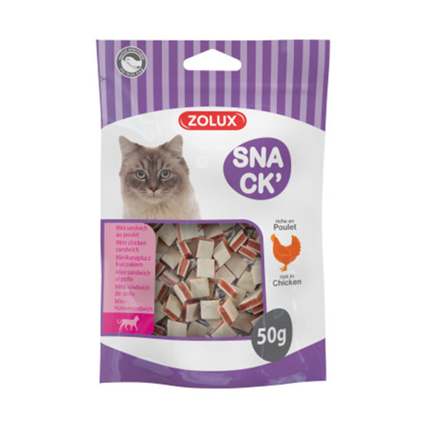 Zolux Snack Mini Sandwich au Poulet - 50 g