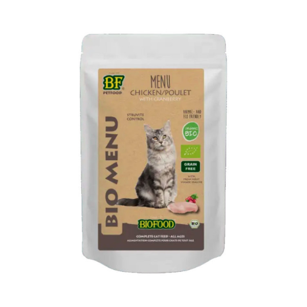 BF Petfood Menu BIO Poulet pour Chat - 150 g