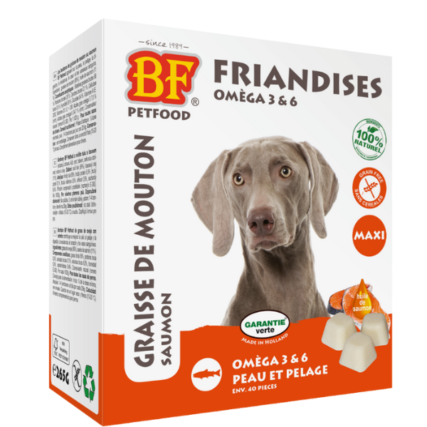 Biofood Maxi Bonbons au Saumon Chien - 40 pièces
