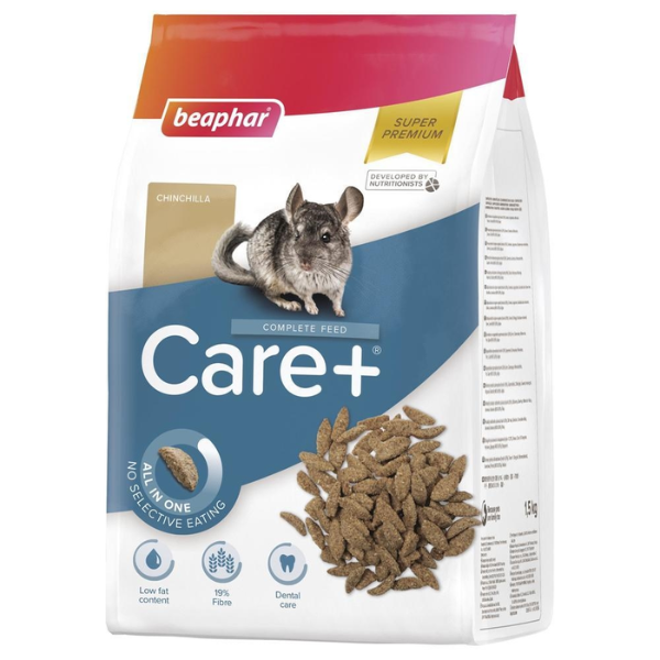 Beaphar Care+ Alimentation pour Chinchilla - 1,5 kg