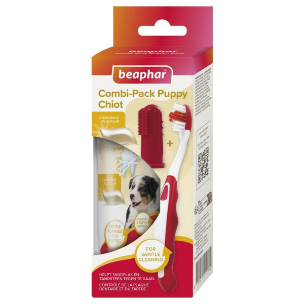 Beaphar Brosse à Dents + Dentifrice Chiot