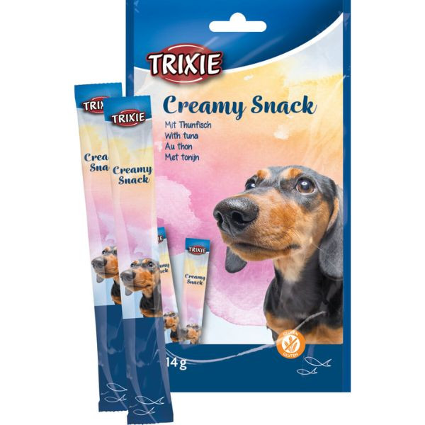 Trixie Creamy Snack pour chien au poisson et à la volaille - 5 x 14 g 