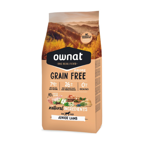  Ownat Prime Junior Agneau Sans Céréales