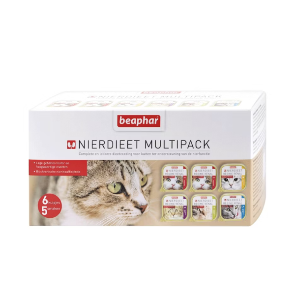 Beaphar Régime Rénal Multipack Chat - 6 x 100 g 