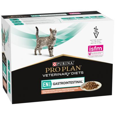 Purina Proplan Veterinary Diets Feline EN Saumon - 10 x 85 gr