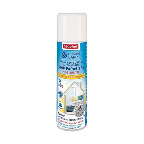 Beaphar "Diméthi Care" Spray & Diffuseur Stop Parasites pour l'Habitat - 250 ml