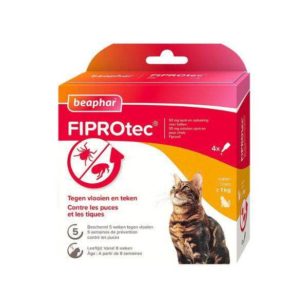 FIPROtec Solution spot-on Chat & Furet 4 pipettes