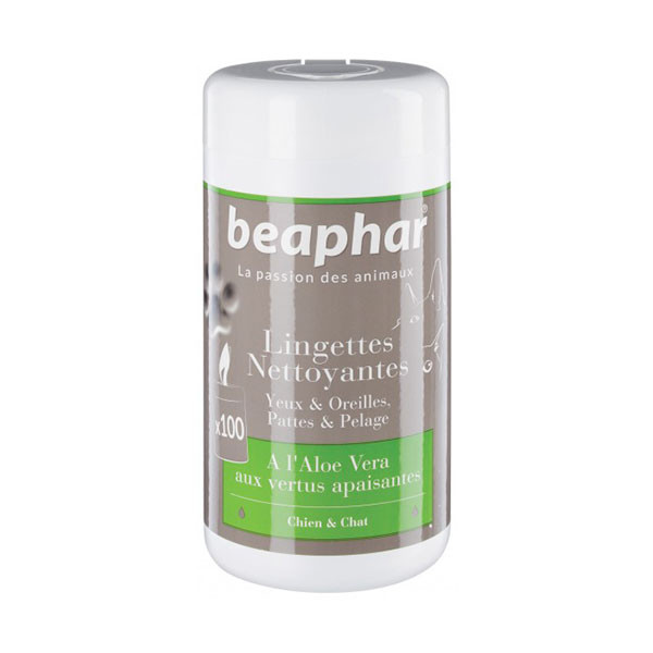 Beaphar Lingettes Nettoyantes - 100 Lingettes