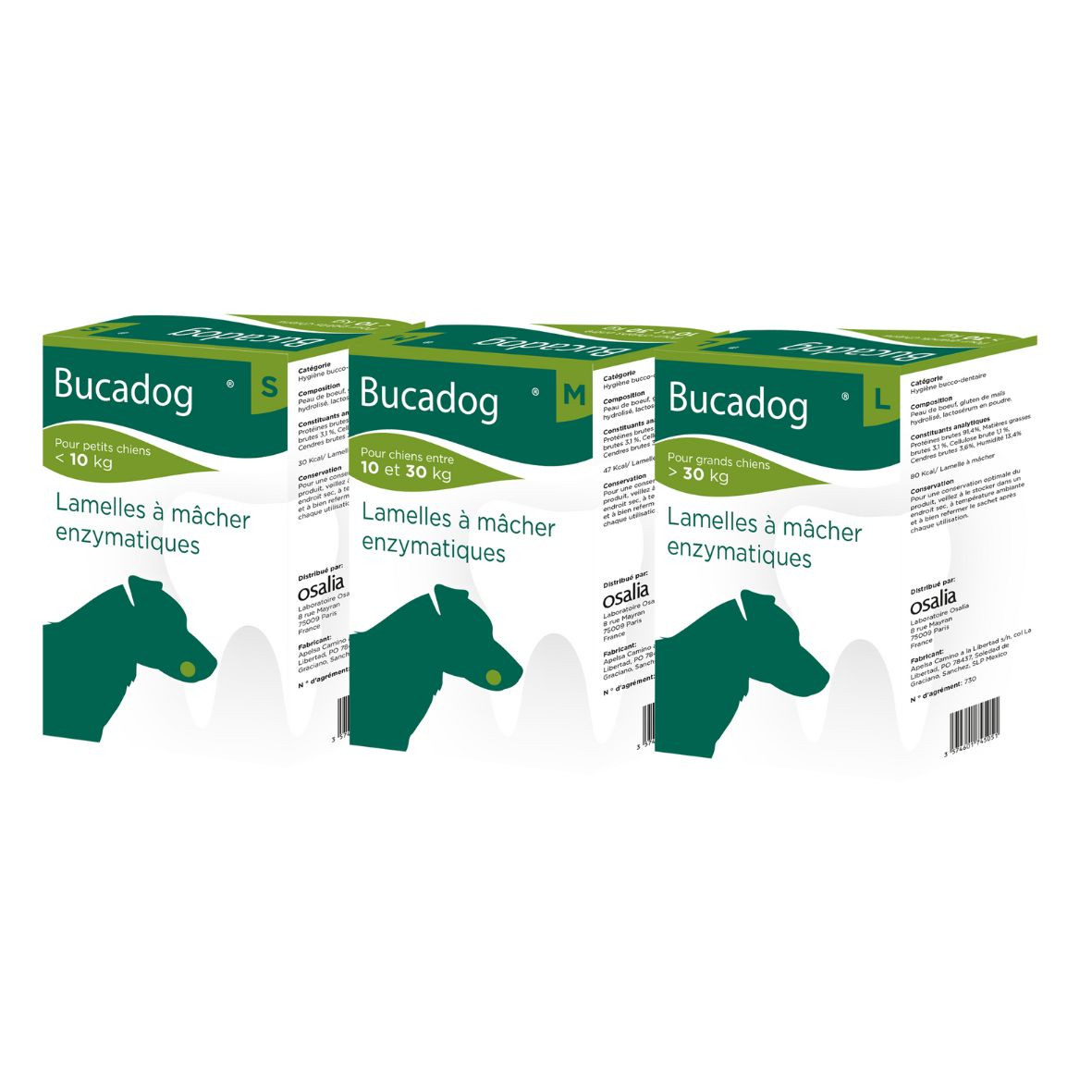 Bucadog Lamelles à Mâcher pour Chien