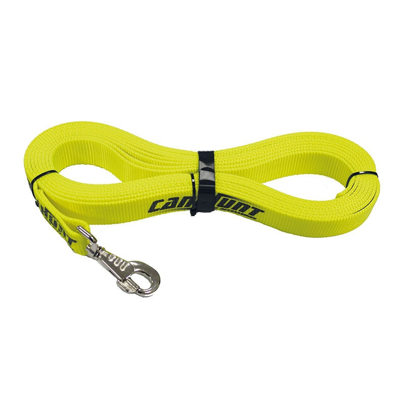 Longe Sangle Plate Jaune