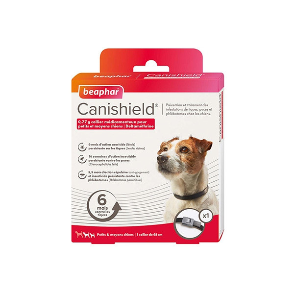 CANISHIELD® 0,77 g pour petits et moyens chiens - 1 collier