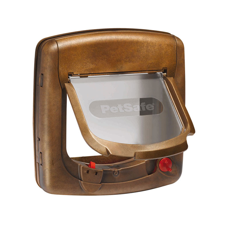 PetSafe 420SGIFD - Chatière Magnétique 4 Positions - Bois