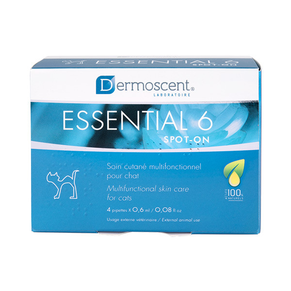 Dermoscent Essential 6 Spot-On pour Chat - 4 pipettes