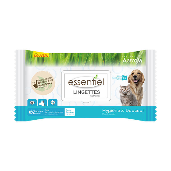 Essentiel Sans Parfum - 50 Lingettes