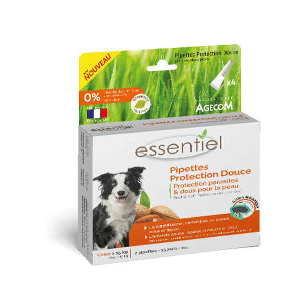 Essentiel Protection Douce pour Chien - (>15 kg) 4 pipettes