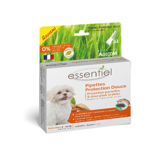 Essentiel Protection Douce pour Petit Chien - (2 à 15 kg) 3 pipettes