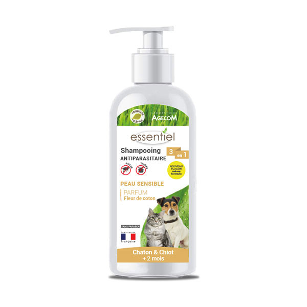 Essentiel Shampooing Antiparasitaire Chiot & Chaton - 250 ml