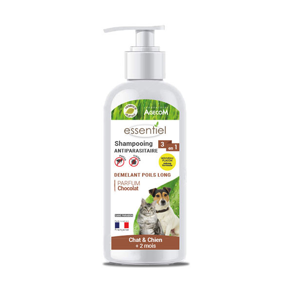 Essentiel Shampooing Antiparasitaire & Démêlant Poils Longs - 250 ml