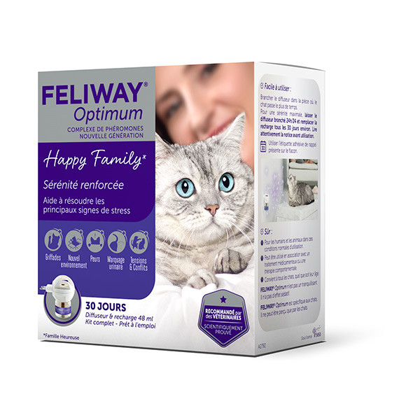 Feliway Optimum Diffuseur + Recharge - 48 ml