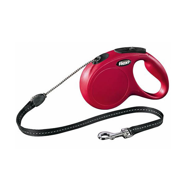 Laisse Flexi New Classic Rouge - Taille XS / 3 mètres