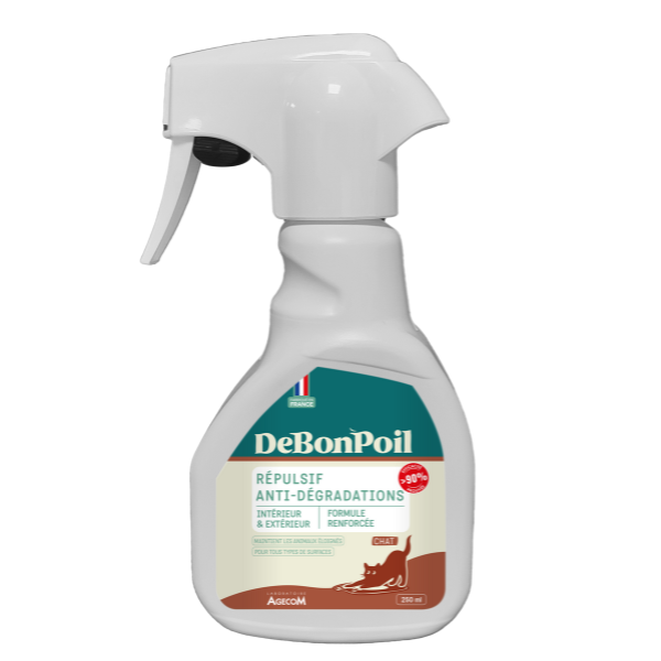 DeBonPoil Spray Anti-Dégradations Chat - 250 ml
