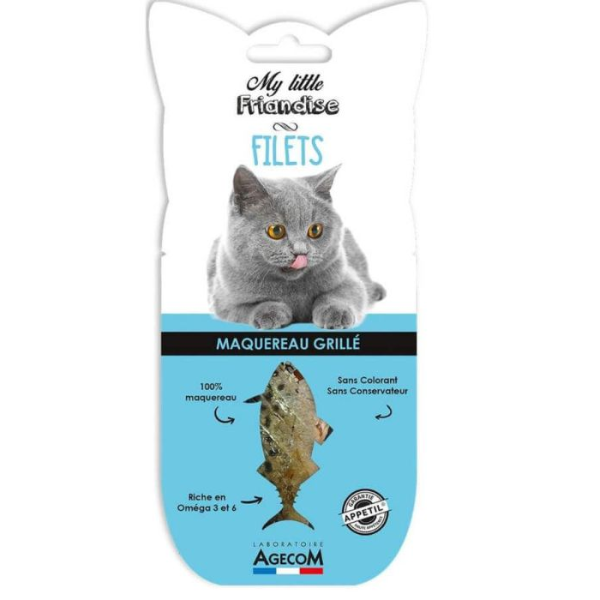 My little friandise Filet de Maquereau pour Chat - 30 g 