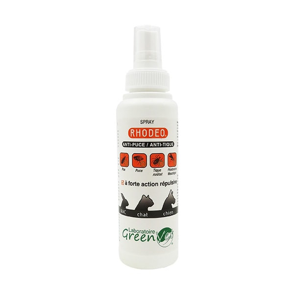 Greenvet RHODEO Spray Anti-Puces Anti-Tiques - 125 ml