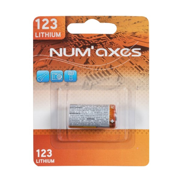 Numaxes - Pile Lithium 3 Volts CR123