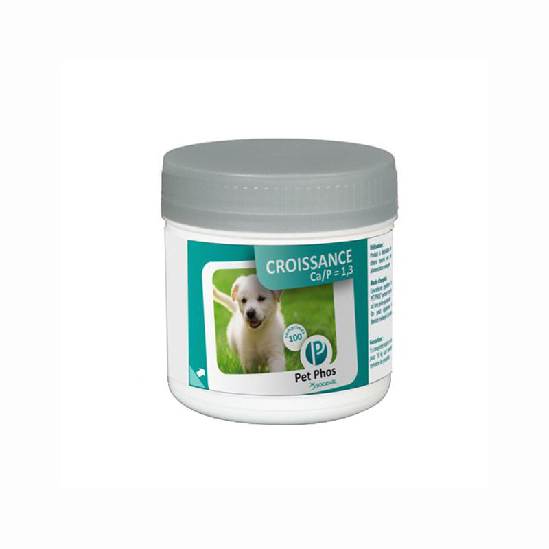 Pet Phos Croissance Canin - Ca/P=1,3 - 100 cps