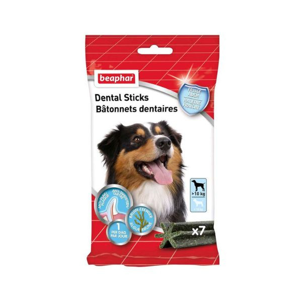 Beaphar Bâtonnets Dentaire Pour Grands Chiens (>10 Kg) - 7 Unités