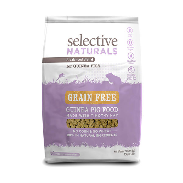 Science Selective Grain Free pour Cochons d'Inde - 1,5 kg