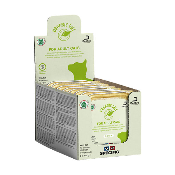 SPECIFIC F-BIO-W Organic au Poisson - 8 x 100 g