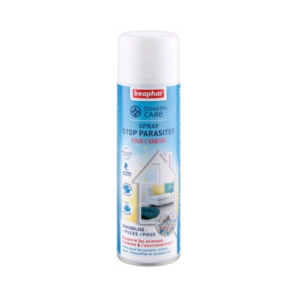Beaphar "Diméthi Care" Spray Stop Parasites pour l'Habitat - 400 ml