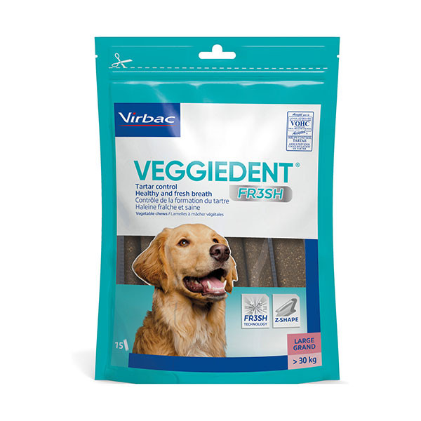 VeggieDent Fresh L Chien > 30 kg - 15 Lamelles